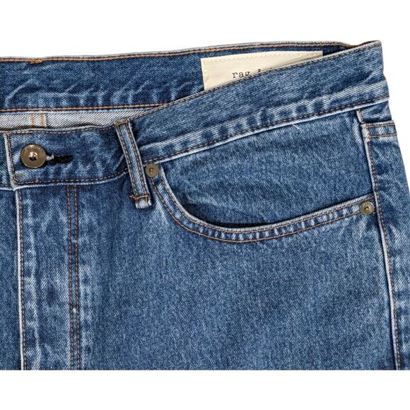 NEW Rag & Bone New York Men's Fit 1 Skinny Indigo Jeans 38x32 #MED21F1224LCIN - Picture 4 of 11
